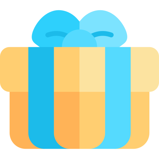 Gift box Kawaii Flat icon