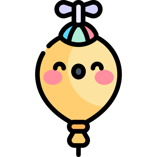 ballon Kawaii Lineal color icon