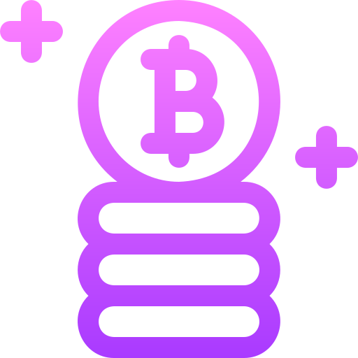 bitcoiny Basic Gradient Lineal color ikona