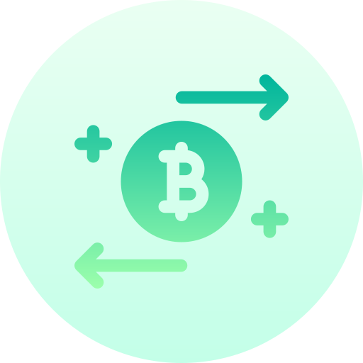 bitcoin Basic Gradient Circular Ícone