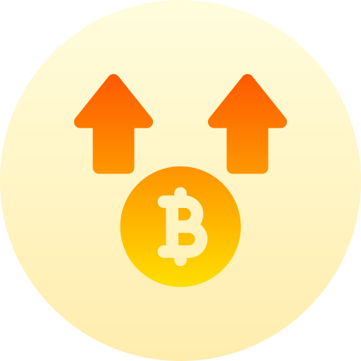 aumento di valore Basic Gradient Circular icona