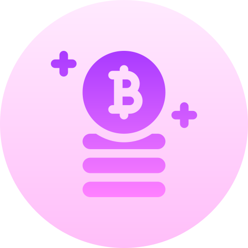 bitcoin Basic Gradient Circular icona
