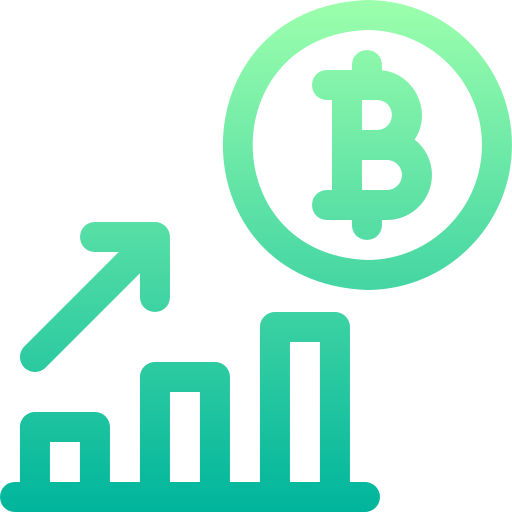 Chart Basic Gradient Lineal color icon