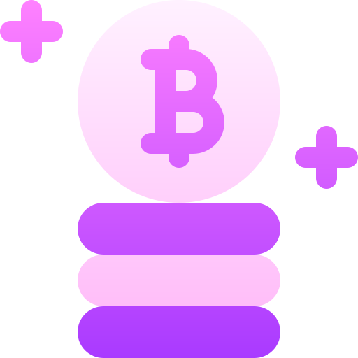 bitcoin Basic Gradient Gradient icona