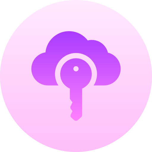 sleutel Basic Gradient Circular icoon