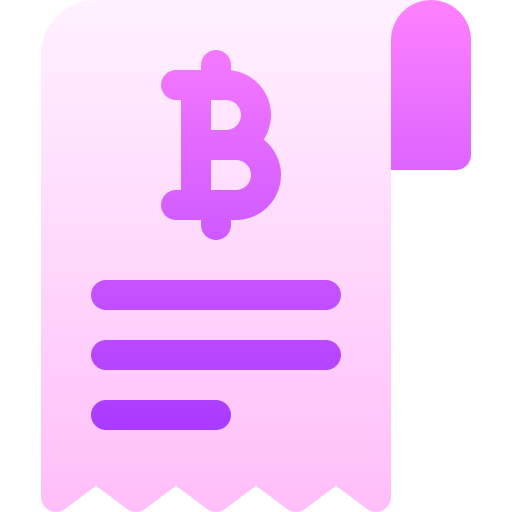 Invoice Basic Gradient Gradient icon