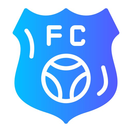 odznaka piłkarska Generic Flat Gradient ikona