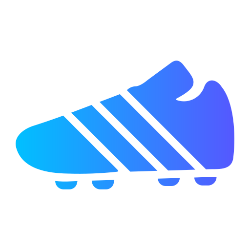 buty piłkarskie Generic Flat Gradient ikona