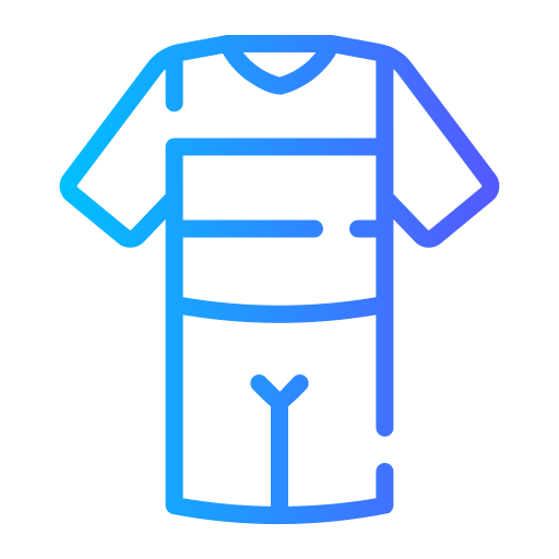 voetbal shirt Generic Gradient icoon