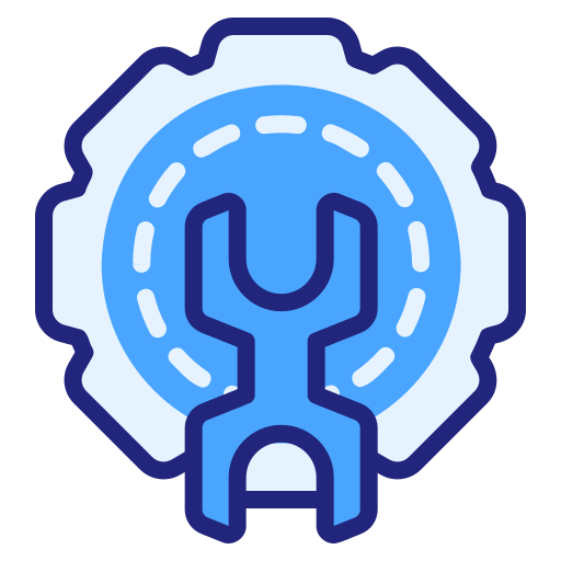 Gear Generic Blue icon