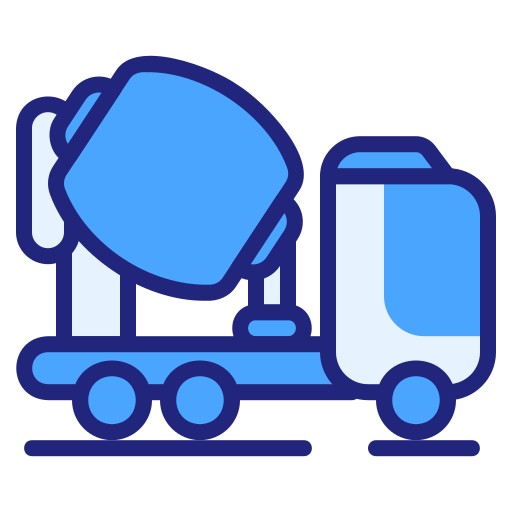 camión mezclador Generic Blue icono