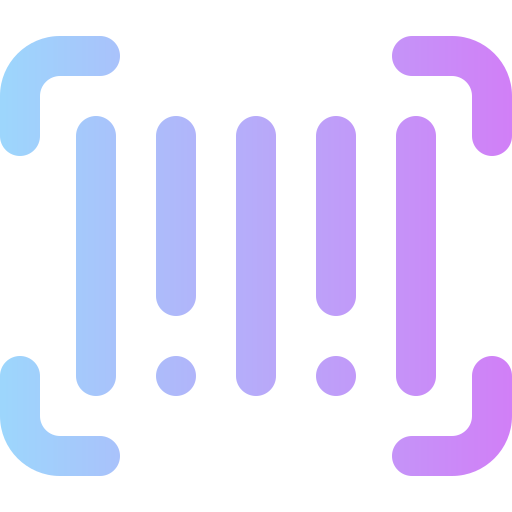 code à barre Super Basic Rounded Gradient Icône