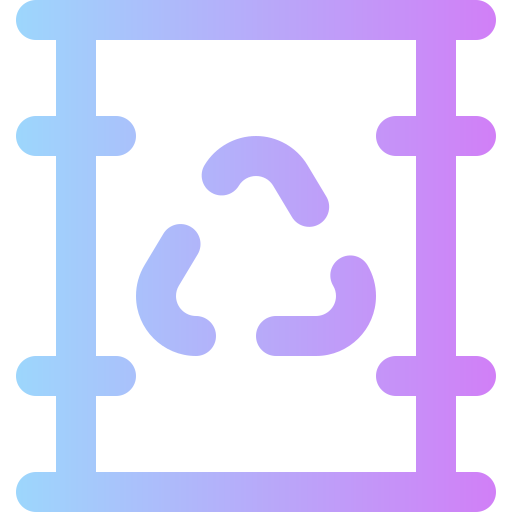recycling Super Basic Rounded Gradient icoon