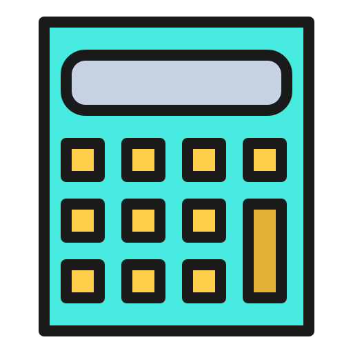 calculadora Generic Outline Color Ícone