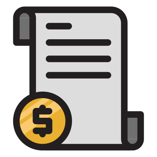 Receipts Generic Outline Color icon