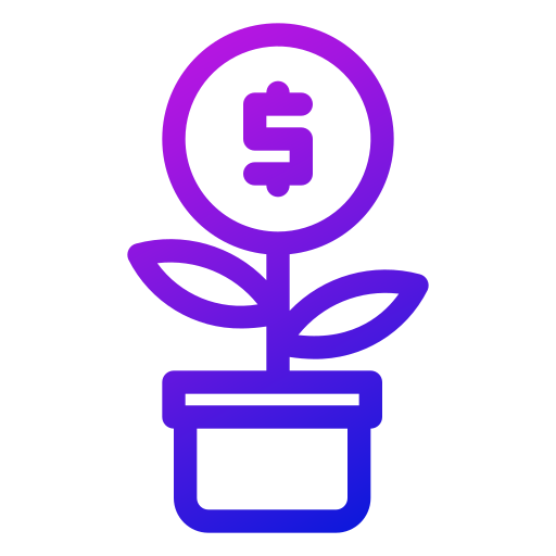 Money growth Generic Gradient icon