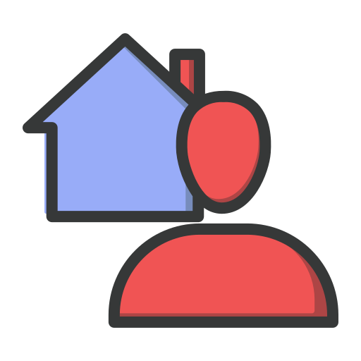 Real Estate Agent Generic Outline Color icon
