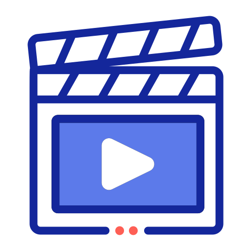 clapperboard Generic Blue icon