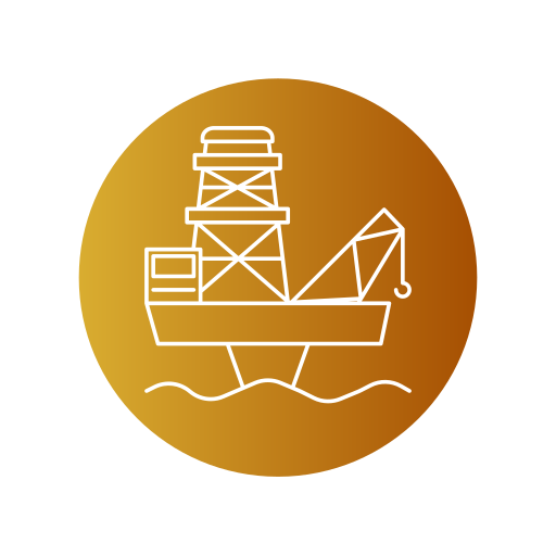 wydobycie ropy naftowej Generic Flat Gradient ikona