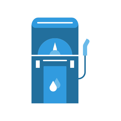 Oil station Generic Blue icon