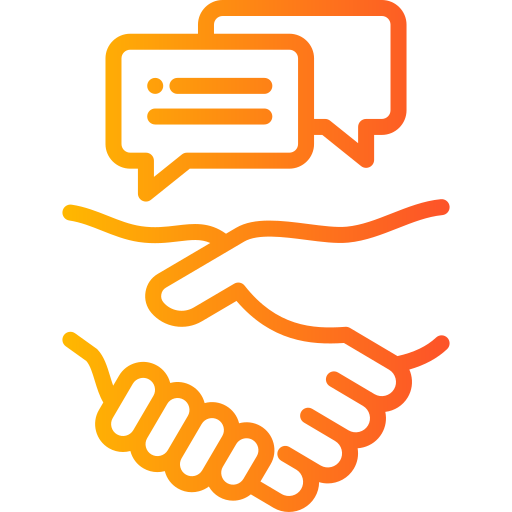 Handshake Generic Gradient icon