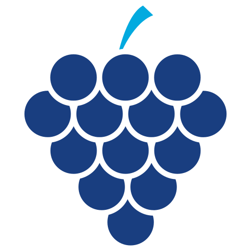 Grapes Generic Blue icon
