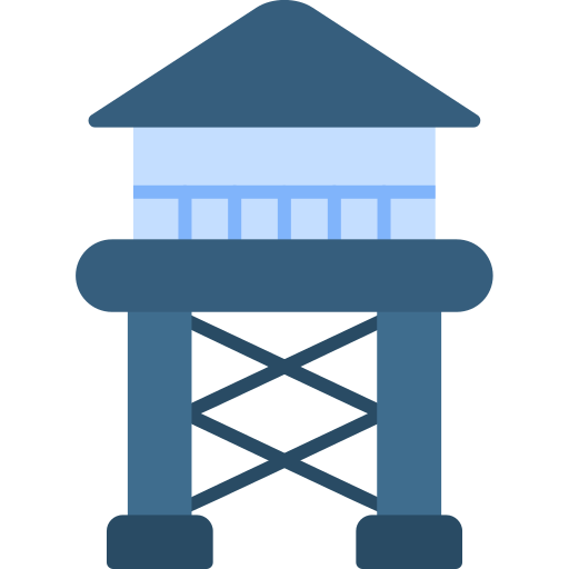 watertoren Generic Flat icoon