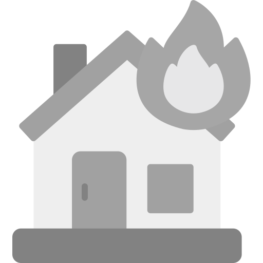 casa in fiamme Generic Grey icona