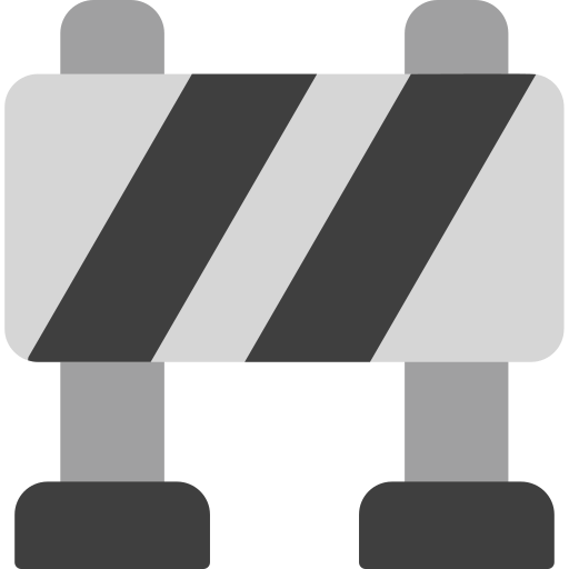 barreira de trânsito Generic Grey Ícone