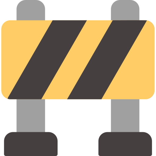 barriera stradale Generic Flat icona