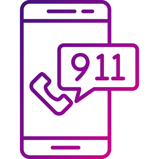 911 zadzwoń Generic Gradient ikona