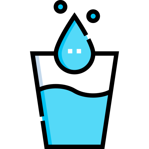 깨끗한 물 Detailed Straight Lineal color icon