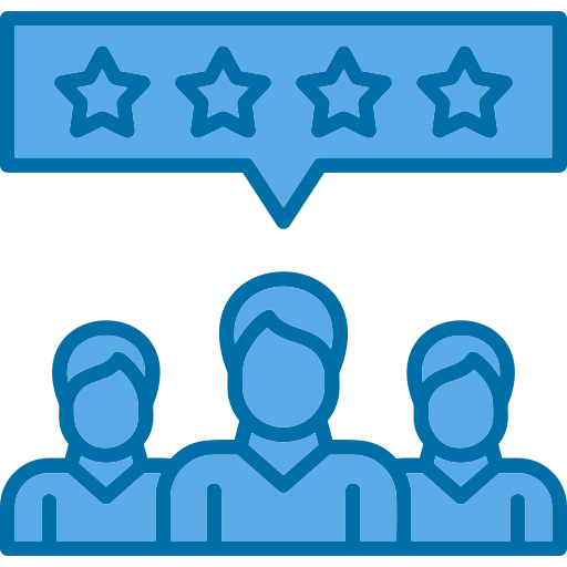 customer review Generic Blue icon