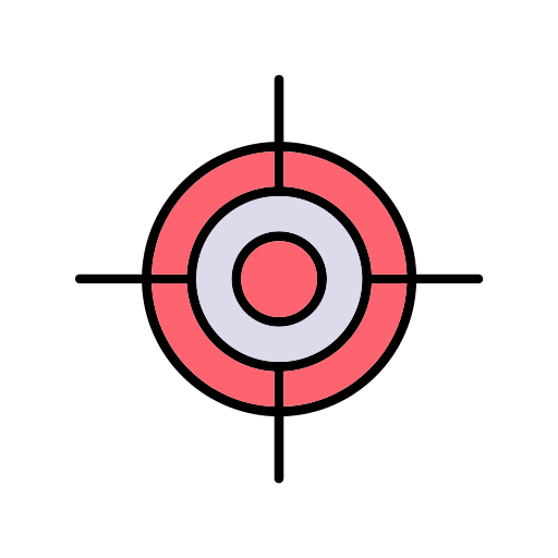 objetivo Generic Outline Color icono