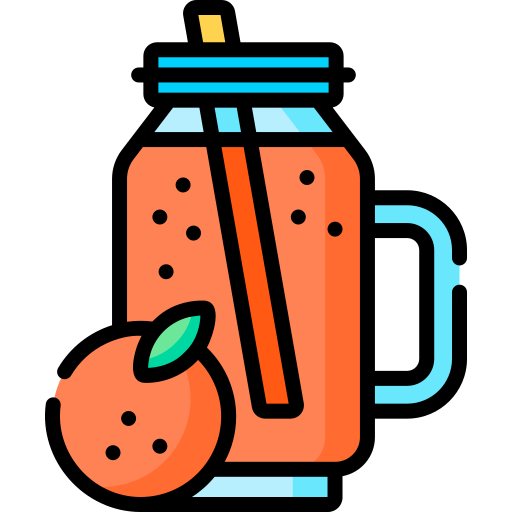 zumo de naranja Special Lineal color icono