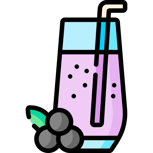 Blueberry juice Special Lineal color icon