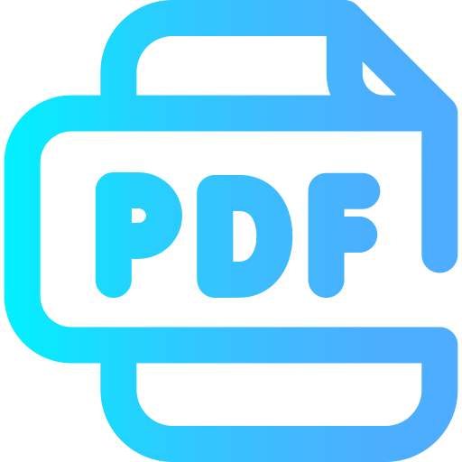 archivo pdf Super Basic Omission Gradient icono