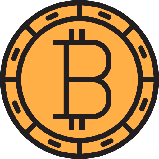 bitcoin srip Lineal Color icon