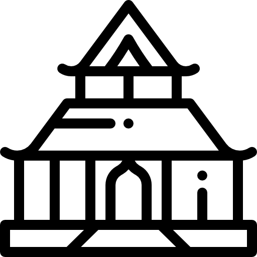 신전 Detailed Rounded Lineal icon