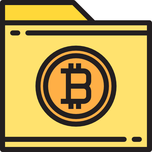 Bitcoin srip Lineal Color icon