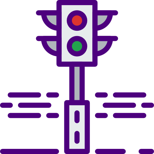 Traffic light prettycons Lineal Color icon