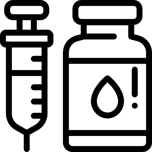 vaccin Detailed Rounded Lineal Icône