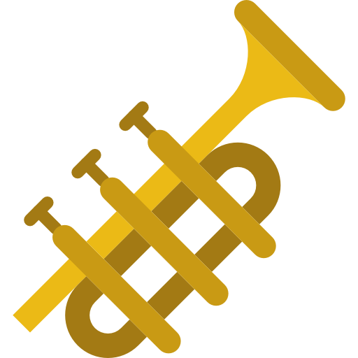 Trumpet prettycons Flat icon