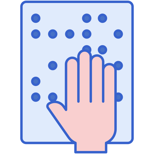 braille Generic Outline Color icono
