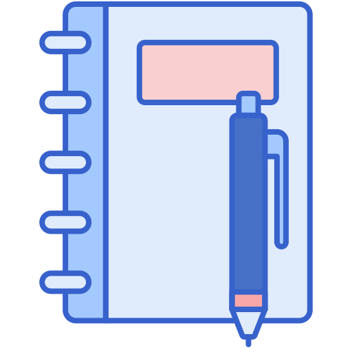 cuadernos Generic Outline Color icono