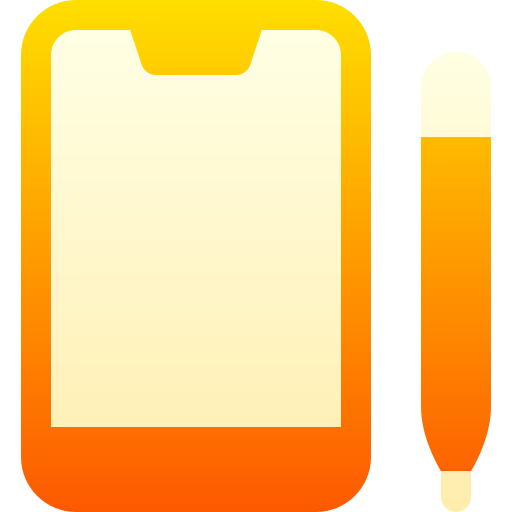 tablet piórkowy Basic Gradient Gradient ikona