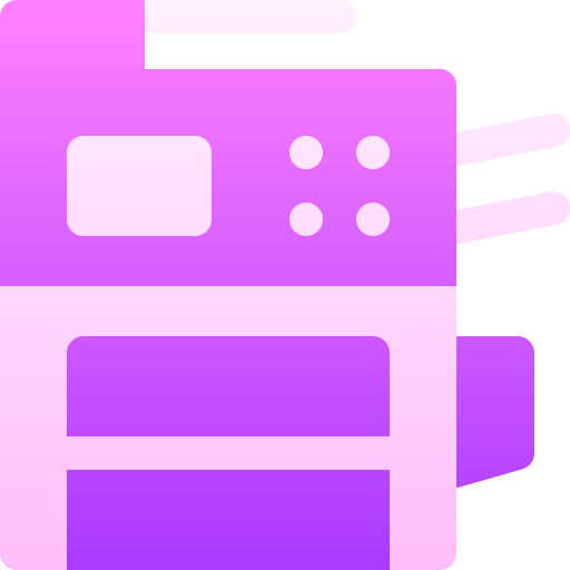 fotocopiatrice Basic Gradient Gradient icona