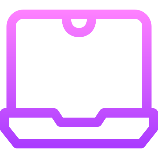 노트북 Basic Gradient Lineal color icon