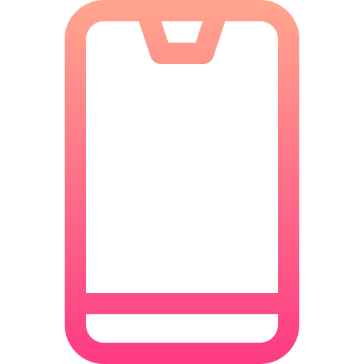 smartphone Basic Gradient Lineal color icon