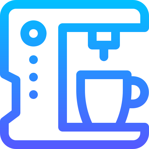 coffee maker Basic Gradient Lineal color icon